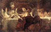 REMBRANDT Harmenszoon van Rijn The Conspiration of the Bataves oil painting picture wholesale